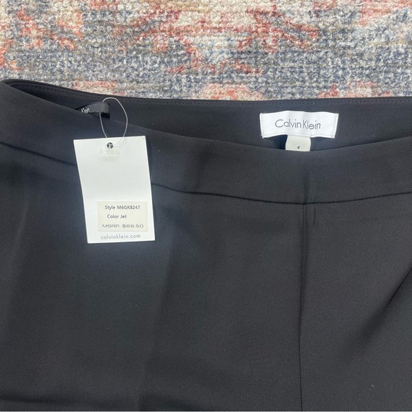 Calvin Klein jet black wide leg cropped pants - Picture 5 of 8